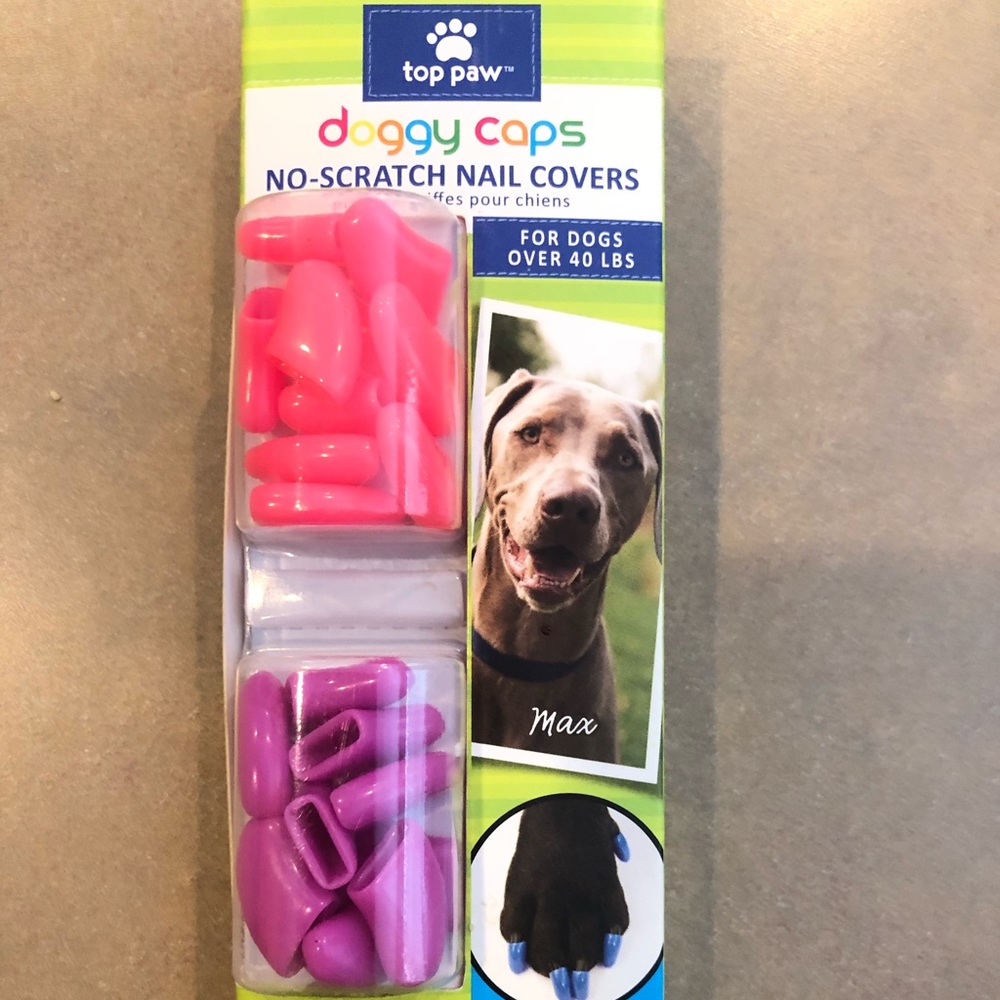 top Paw Doggy Caps No Scratch Nail Covers